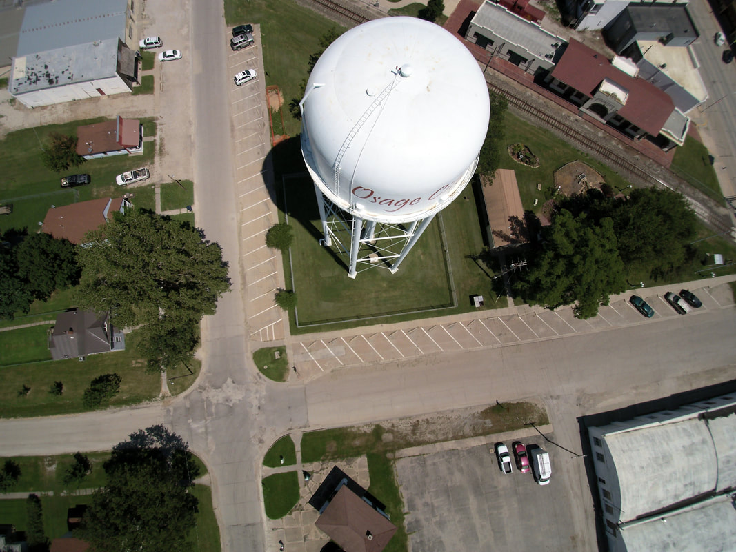 Osage City water tower